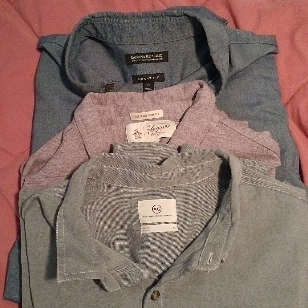 Bundle of 3 men's button downs sz XL